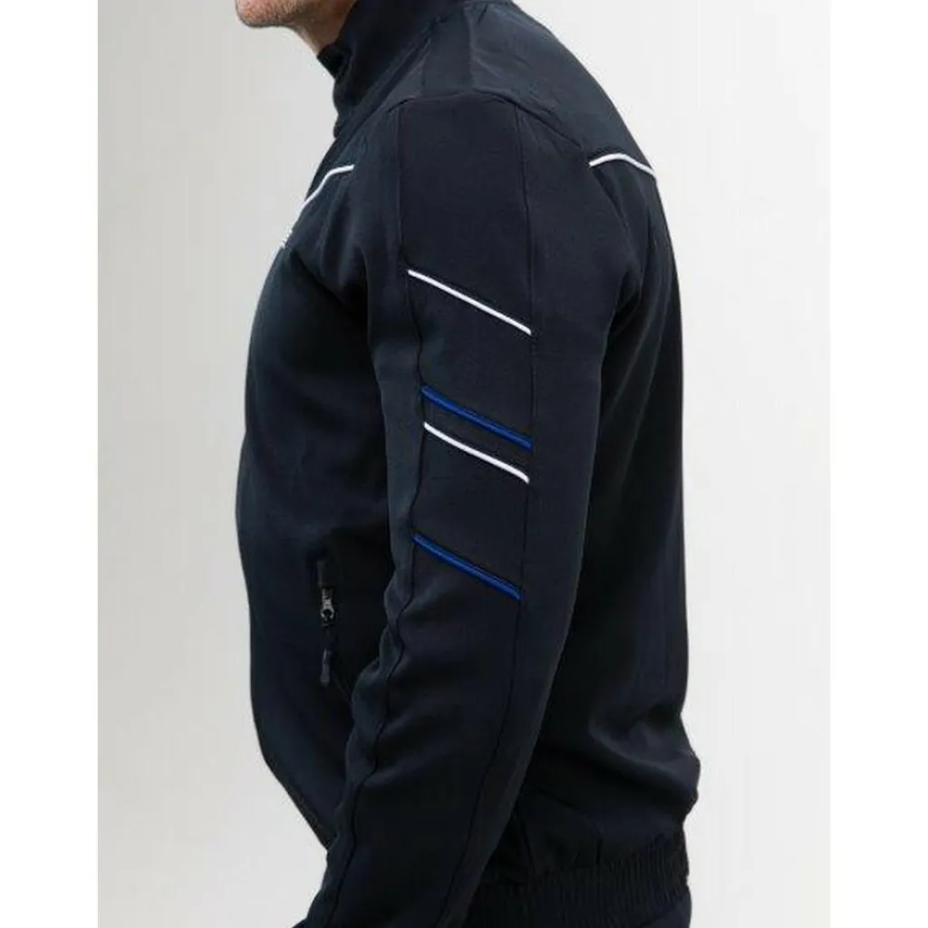 Tenniskleding-Sjeng Sports  Alistar trainingsjack heren dark blue