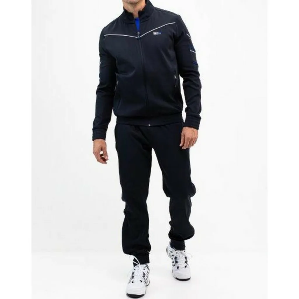 Tenniskleding-Sjeng Sports  Alistar trainingsjack heren dark blue