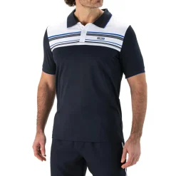 Sjeng Sports  Brun tennispolo heren dark blue< Tenniskleding