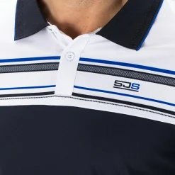 Sjeng Sports  Brun tennispolo heren dark blue< Tenniskleding