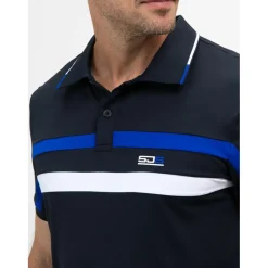 Tenniskleding-Sjeng Sports  Ceder tennispolo heren dark blue