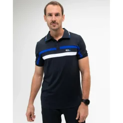 Tenniskleding-Sjeng Sports  Ceder tennispolo heren dark blue