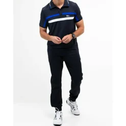 Tenniskleding-Sjeng Sports  Ceder tennispolo heren dark blue