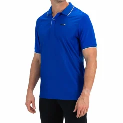 Sjeng Sports  Cense tennispolo heren blue neon< Tenniskleding