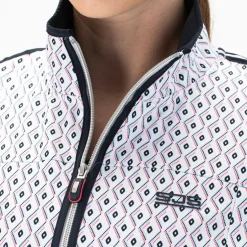 Tenniskleding-Sjeng Sports  Fea trainingsjack dames real white