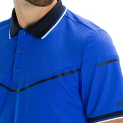 Tenniskleding-Sjeng Sports  Hyde tennispolo heren blue neon