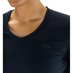 Tenniskleding-Sjeng Sports  Ines tennisshirt dames dark blue