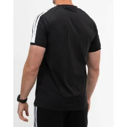 Sjeng Sports  Sinclair tennisshirt heren black melange< Tenniskleding