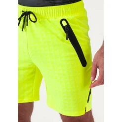 Tenniskleding-Sjeng Sports  Yvor tennisshort heren acid yellow