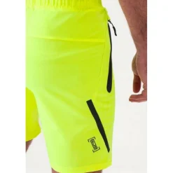 Tenniskleding-Sjeng Sports  Yvor tennisshort heren acid yellow