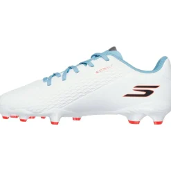 Skechers SKX_2 TD MG voetbalschoenen junior white turquoise pink< Voetbalschoenen
