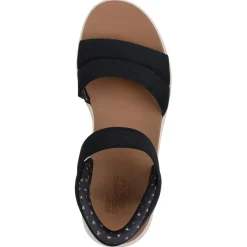 Skechers Slip-ins: BOBS Sun Ray sandalen dames black< Sandalen