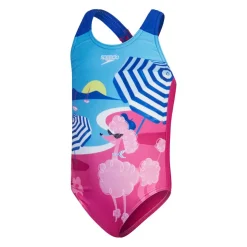 Speedo Digital Printed badpak junior pink blue< Badpakken