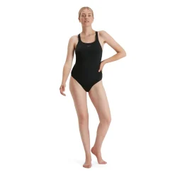 Speedo Eco Endurance+ Essential Kickback badpak dames black< Badpakken