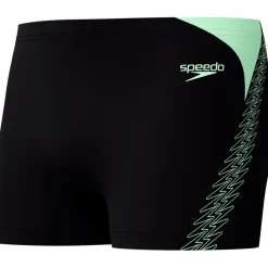Zwembroek-Speedo Hyperboom Splice zwemboxer heren black green
