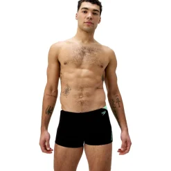 Zwembroek-Speedo Hyperboom Splice zwemboxer heren black green