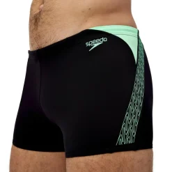 Zwembroek-Speedo Hyperboom Splice zwemboxer heren black green