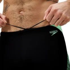 Zwembroek-Speedo Hyperboom Splice zwemboxer heren black green
