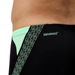 Zwembroek-Speedo Hyperboom Splice zwemboxer heren black green