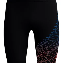 Speedo Medley Logo Jammer zwemboxer heren black orange< Zwembroek