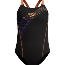 Speedo Medley Logo Medalist badpak junior black peach< Badpakken