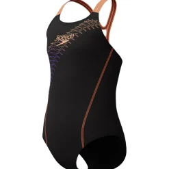 Speedo Medley Logo Medalist badpak junior black peach< Badpakken