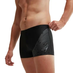 Zwembroek-Speedo Medley Logo zwemboxer heren grey black