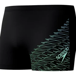 Zwembroek-Speedo Medley Logo zwemboxer heren black green