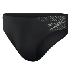 Zwembroek-Speedo Medley Logo zwemslip heren black grey