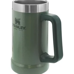 Drinkflessen-Stanley PMI  Adventure Big Grip Beer Stein thermosbeker 0,7 liter hammertone green
