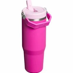 Drinkflessen-Stanley PMI  Iceflow Flip Straw Tumbler thermosbeker 890 ml violet blossom