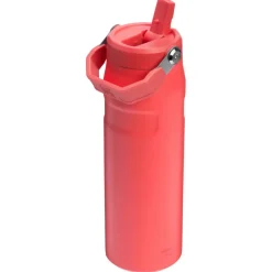Drinkflessen-Stanley PMI  The Iceflow Bottle Flip Straw 2.0 thermosfles 700 ml hot coral