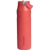 Stanley PMI  The Iceflow Bottle Flip Straw 2.0 thermosfles 1,06 liter hot coral< Drinkflessen