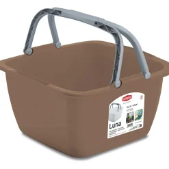 Stefanplast Vierkante afwasteil met hengsels 18,5 liter assorti< Emmers & Bakken