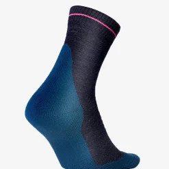 Wandelsokken|Wandelsokken-STOX Energy Socks  Merino Hiking wandel compressiesokken dames dark blue pink