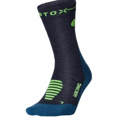 STOX Energy Socks  Merino Hiking wandel compressiesokken heren dark  blue green< Wandelsokken|Wandelsokken