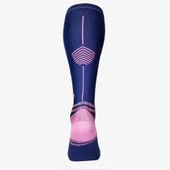 STOX Energy Socks  Sports hardloop compressiesokken dames dark blue pink< Hardloopkleding