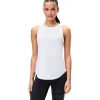 Stronger Airy Racerback tanktop dames white - M< Sportshirt