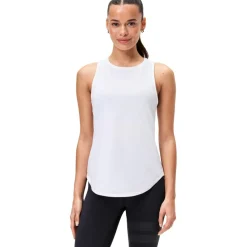Stronger Airy Racerback tanktop dames white - M< Sportshirt