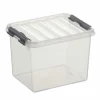 Opbergboxen & Kratten-Sunware Q-Line opbergbox 3 liter transparant metaal