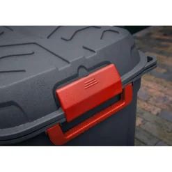 Sunware Q-line opbergbox 160 liter antraciet rood< Opbergboxen & Kratten