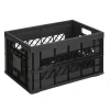 Sunware Square Heavy Duty vouwkrat 45 liter zwart< Opbergboxen & Kratten