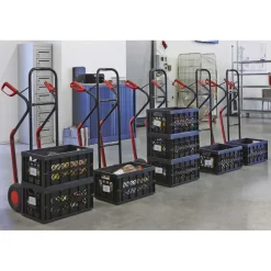 Sunware Square Heavy Duty vouwkrat 45 liter zwart< Opbergboxen & Kratten