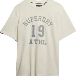 Shirts, Polo's & Blouses-Superdry Athletic Essential shirt heren desert bone off white