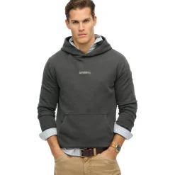 Truien & Vesten-Superdry hoodie heren washed black