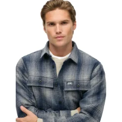 Superdry Miller overhemd heren ombre blue< Shirts, Polo's & Blouses