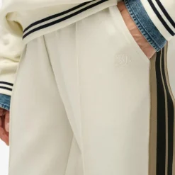 Broeken-Superdry Studios Stripe joggingbroek dames off white