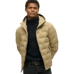 Jassen-Superdry winterjas heren canyon sand brown