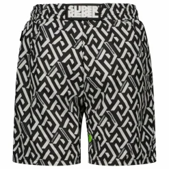 SuperRebel Bay All Over zwembroek junior ao graphic black< Zwembroek