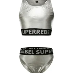 SuperRebel Carmel bikini junior silver foil< Bikini